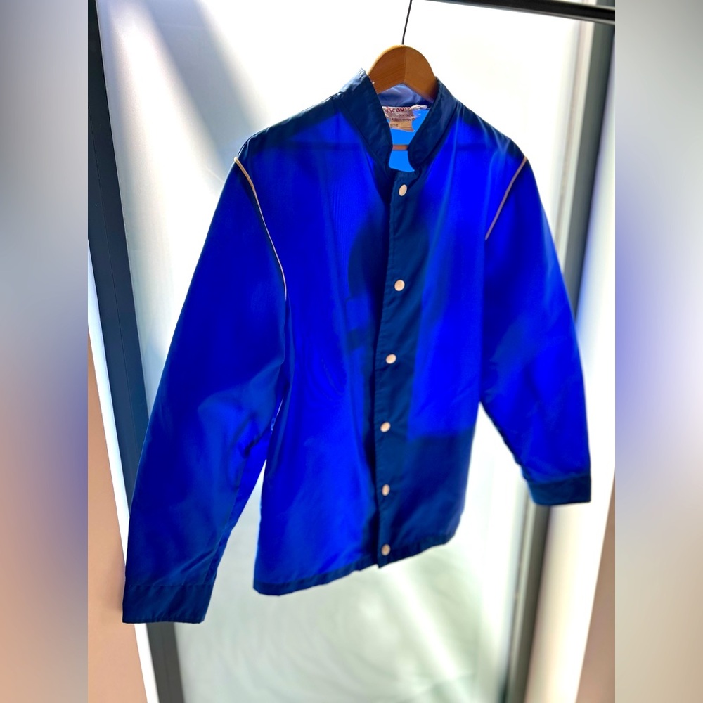 Vintage 70s Royal Blue Sportswear Jacket (FQHG) made in Canada